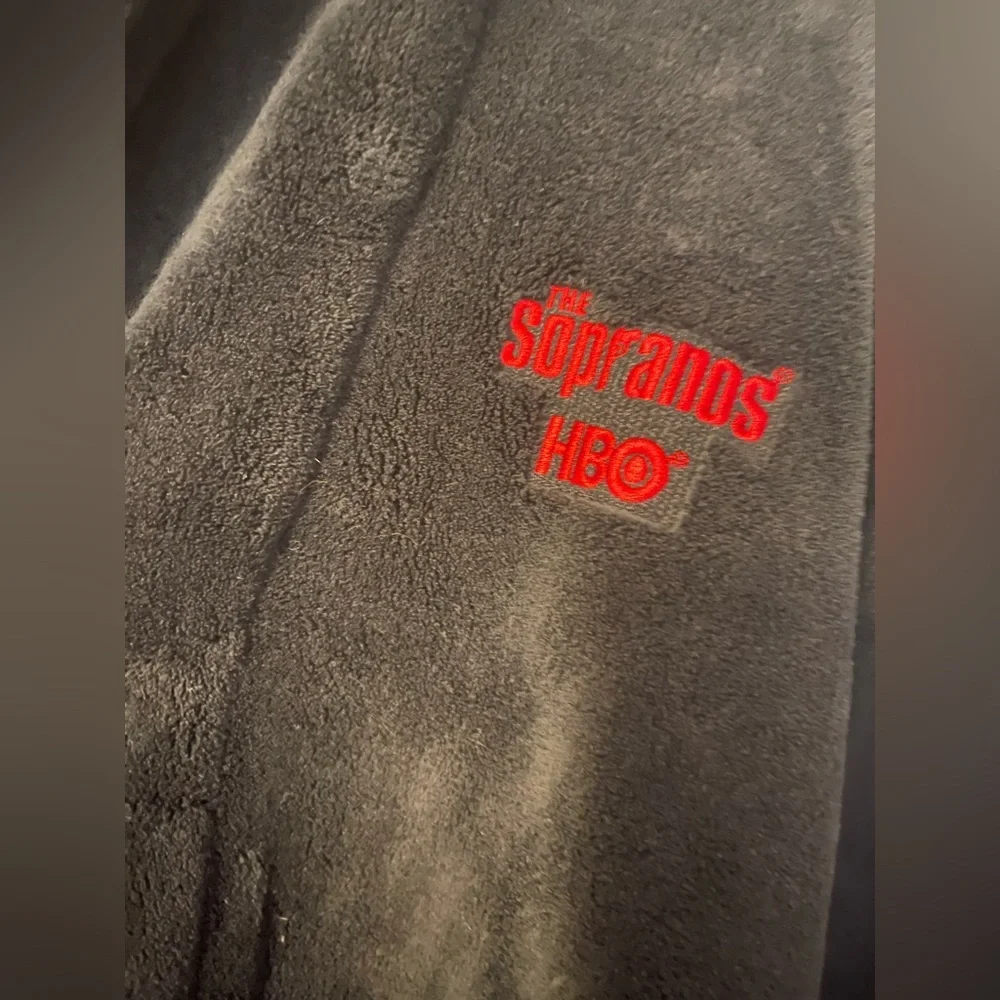 Sopranos HBO Black Men's Bathrobe One Size